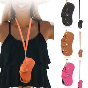 Elegante Custodia in Pelle per Occhiali da Sole Estivi, Portatile e Appendibile, Clip per Occhiali da Sole da Collo - Product Image 4