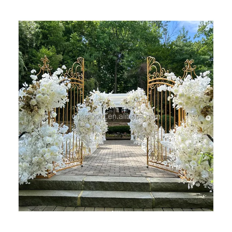 Новейшие свадебные украшения, железная дверная АРКА, арка для сада/свадебный фон для сцены