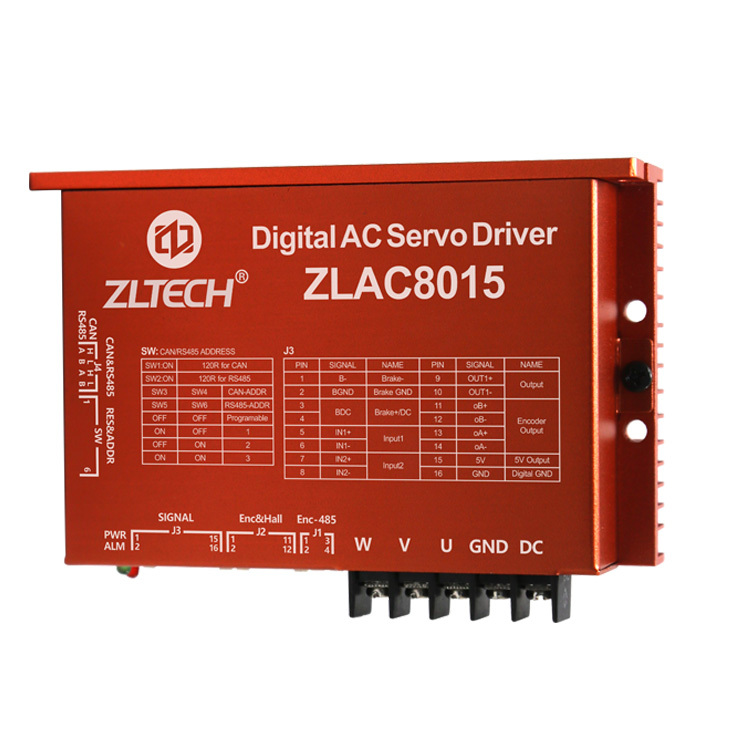 Серводвигатель ZLTECH CANopen RS485, 3 фазы, 24 В, 36 В, 48 В постоянного тока, 15 А-30 А, 500 Вт