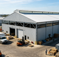 Bâtiments métalliques préfabriqués pour ateliers et entrepôts, structure de soudage robuste conforme aux normes ASTM