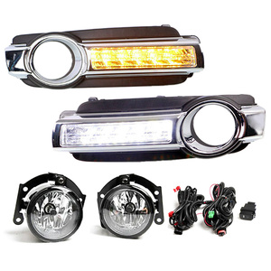 Feux de jour à LED DRL avec clignotants et feux antibrouillard pour Mitsubishi Pajero V93 V97 Montero <span class=keywords><strong>Shogun</strong></span> 2015 2016 2017 2018 2019 - Product Image 1
