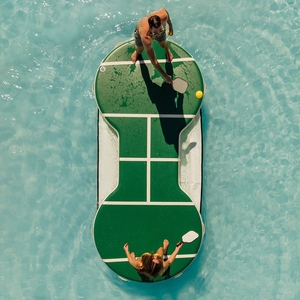 Terrain <span class=keywords><strong>de</strong></span> pickleball gonflable commercial flottant pour sports nautiques, plateforme <span class=keywords><strong>de</strong></span> pickleball flottante pour <span class=keywords><strong>lac</strong></span> et piscine - Product Image 3