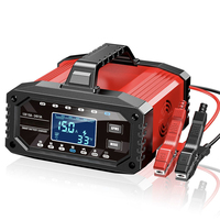 Chargeur de batterie de voiture sans fil automatique 12-24V avec connexion pour carte SD pour batteries Lifepo4 et au plomb