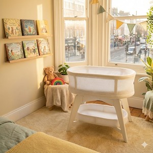 <span class=keywords><strong>Culla</strong></span> Elettrica per Neonati di Alta Qualità con Telaio in Legno e Movimento Automatico, Ideale per Spazi Ristretti - Product Image 4