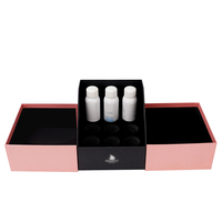 Caja de Regalo de Cartón Recubierto con Doble Puerta Abatible, Cierre Magnético, Laminación Mate Cuadrada, Reciclable y Moderna, con Logotipo Personalizado de Fábrica