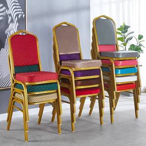 Luxury Fabric Stackable Hotel Restaurant Banquet <b>Chairs</b> with Modern Design Aluminium <b>Metal</b> Legs Indoor <b>Outdoor</b> Use - Product Image 2
