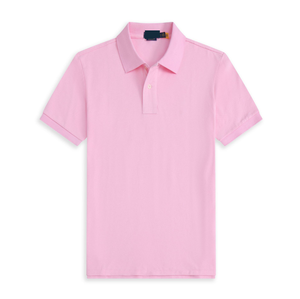 เสื้อโปโล MUTIAN RL Paul's Little Horse สำหรับผู้ชาย คอปกพับ สีพื้น ผ้าฝ้า<span class=keywords><strong>ย</strong></span>แท้ ปักลาย แขนสั้น # RL-004 - Product Image 3