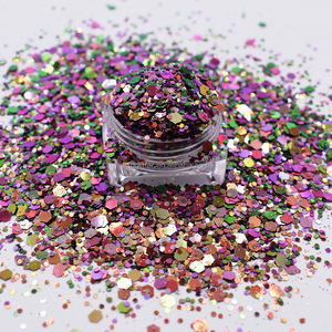 Scintillio della miscela cambiante di colore del camaleonte di scintillio del chiodo del <span class=keywords><strong>corpo</strong></span> del grado cosmetico della fabbrica per il commercio all'ingrosso - Product Image 4