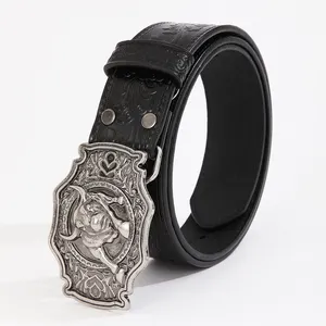 New Men's Luxury Designer Belts Luxury Men Western PU Belts Quality Men's Leather Belt