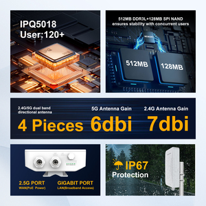 AP830 Outdoor <span class=keywords><strong>Access</strong></span> <span class=keywords><strong>Point</strong></span> IPQ5018 Chip 4 T4R Dualband 802.11AX 2.4G 5,8 GHz PoE-Netzteil 48V Outdoor <span class=keywords><strong>Wireless</strong></span> <span class=keywords><strong>Access</strong></span> <span class=keywords><strong>Point</strong></span> - Product Image 3
