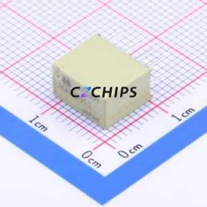 AGN20012 Signal Relay DIP,5.7x10.6mm Relay 12V 2 Changeover: 2C (DPDT-Changeover)::: 125V-AC/110V-DC AgPd+Gold Plated - Product Image 1