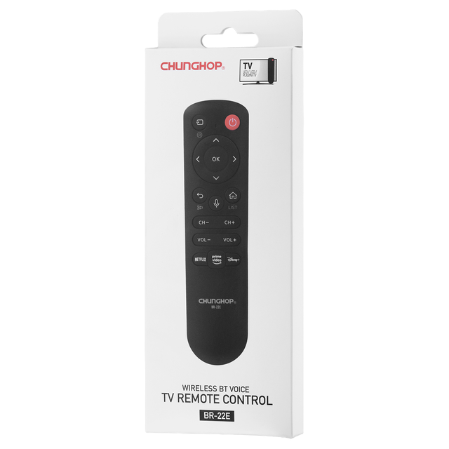 For Voice TV Remote Control with Fixed Code and Plastic for Smart LED/LCD TV Replacement