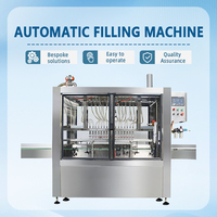 Machine de remplissage de liquides à servo-moteur contrôlée par PLC de haute précision pour les liquides alimentaires, cosmétiques et chimiques