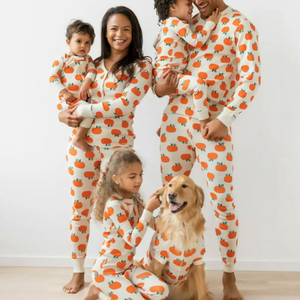 Amily-Pijama a juego para niños, Conjunto de pijama con diseño de perro y gato - Product Image 1