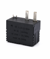 Relais miniature haute puissance 4P FC819 90A, capteur PCB, 9VDC 250V, composants électriques, contrôles industriels