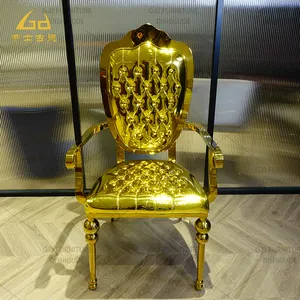 edelstahlstühle edelstahl gold essstuhl-set mit 6 goldrahmen elfenbeinfarbene und goldene esszimmerstühle