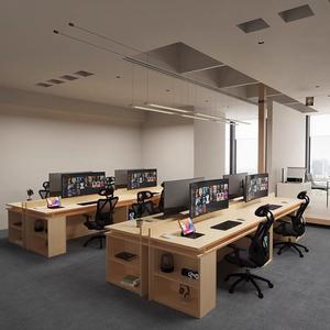 Ván ép bảng đại dương bàn văn phòng thiết kế hiện đại phong cách bền nhiều người bàn làm việc bàn điều hành Bàn máy tính - Product Image 1