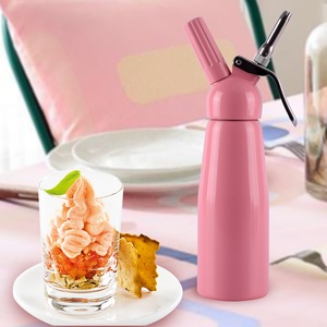 ที่น่าสนใจสีชมพู500มิลลิลิตรอลูมิเนียม <span class=keywords><strong>Chantilly</strong></span> ครีมจ่ายสำหรับวิปปิ้งครีม - Product Image 6