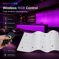 Feuille lumineuse LED RGB 3-en-1 ultra-mince, personnalisable, grande, flexible, découpable, DC24V, en cuivre, haute luminosité, garantie 5 ans, pour publicité