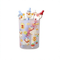 Autocollants mignons de poneys de dessin animé, transparents en PET, imperméables, décoratifs, pour DIY, bullet journals, téléphones, bouteilles d'eau, embellissements