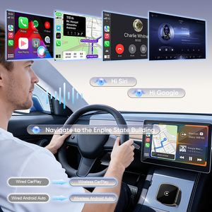 <span class=keywords><strong>Adaptateur</strong></span> CarPlay sans fil Bluetooth moderne Fuallwin OEM avec commande vocale Siri pour Apple/Android Auto, prend en charge les cartes en ligne et les appels - Product Image 2