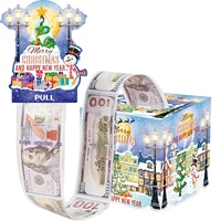 Nouveauté 2026 – Boîtes cadeaux cubiques à thème de Noël, multi-styles, en stock, pour l'exportation transfrontalière, pour attraper la chance et gagner de l'argent