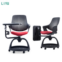 Chaise de bureau Liyu en maille respirante avec support lombaire et accoudoirs réglables pour atelier et hôtel, design pivotant