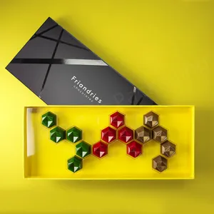 Luxury Black Gift Sweet Packaging Box Chocolate Custom printing design