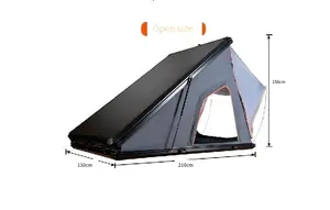 HOTO 뜨거운 판매 방수 텐트 4x4 알루미늄 하드 쉘 자동차 옥상 텐트 캠핑 야외 지붕 탑 텐트 SUV 4x4 용