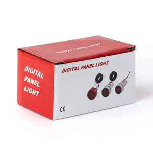 Indicador LED redondo de 22mm Voltímetro Pantalla digital Amperio-Medidor de voltaje con lámpara piloto - Product Image 6