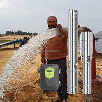 VEICHI Fabrik preis Gleichstrom betriebene 2 PS 60m Kopf Bomba De Agua Mppt Controller Tauch brunnen Solar wasserpumpe für die Landwirtschaft