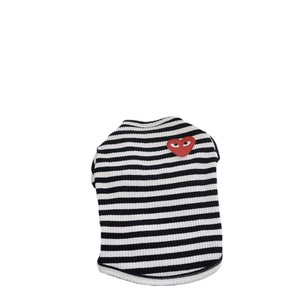 Fashion design giapponese <span class=keywords><strong>street</strong></span> Dog striped Casual style Dog and cat cute t-shirt pet clothes - Product Image 1