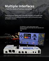 MOOER GE200 Plus Li Guitare Multi-effets avec batterie intégrée, XLR stéréo, contrôle USB MIDI, système sans fil pour spectacle en direct, pédale de commande