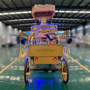 Outdoor Park Golden Pumpkin Carriage For Rural Tourism Sightseeing And Beautiful Direct Factory Support Customization - Product Image 2
