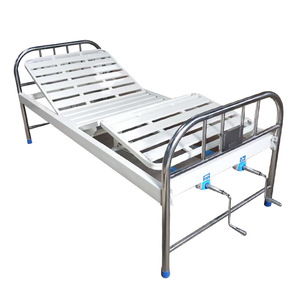 Stainless Steel Hospital <b>Bed</b> 2060*900*500mm Manual Nursing <b>Bed</b> Adult Use - Product Image 1