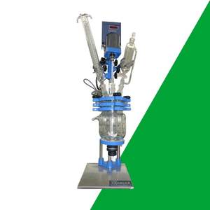 Réacteur en verre gainé 150L réacteur chimique à grande échelle pour la synthèse intermédiaire en vrac - Product Image 1