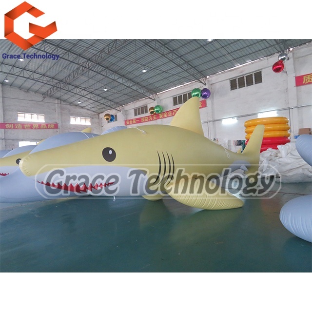 Outdoor Decoration Inflatable Shark Model Helium Shark Balloon Inflatable Cartoon for Flying