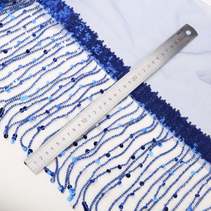 20Cm Lá Sequin Tua Rìa Thêu Rèm Cho Sân Khấu Khiêu Vũ Latin Trang Phục Phụ Kiện - Product Image 5