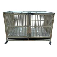 Chenil pour chiens en acier inoxydable à vente directe d'usine Cages et maisons pour animaux de compagnie Produit métallique de qualité supérieure