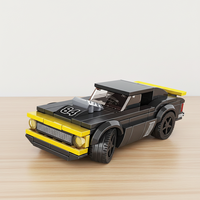 WANGE Varios Modelos de Autos de Carreras Pequeños, Autos Deportivos, Vehículos de Ingeniería - Bloques de Construcción, Juguetes de Ensamblaje, Regalos de Plástico ABS
