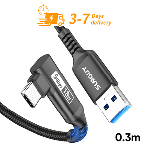 Factory Price SUNGUY 0.3m USB <b>C</b> 18W USB Power <b>Cable</b> Fast <b>Charging</b> Data <b>Cable</b> de carga USB <b>cable</b> chargeur for EU Market - Product Image 1