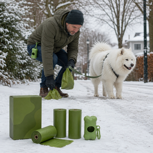 Rollos de Bolsas para Desechos de Mascotas Resistentes a Fugas OEM ODM, Bolsas de Limpieza para Perros Fáciles de Rasgar para el Hogar, Jardín, Parque y Viajes - Product Image 4