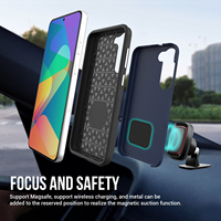 Étui de téléphone protecteur antichoc à rotation 360° pour Samsung S23 Plus