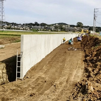 Coffrage en béton pour mur de soutènement en L, moule sur mesure haute précision à démoulage facile pour projets de barrages, de pentes de rivières et de jardins