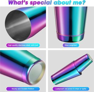 Juego de Coctelera Boston de Acero Inoxidable con Logotipo Personalizado, Innovador y a Buen Precio - Product Image 3