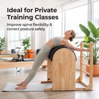Baril d'escalade en bois pour Pilates, équipement professionnel d'étirement de la colonne vertébrale pour l'entraînement en studio
