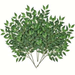 Venta directa de fábrica, guirnalda de vegetación <span class=keywords><strong>artificial</strong></span>, 67cm, exuberantes Ramos de boda DIY, tallos italianos Ruscus - Product Image 3