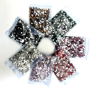Cristales Decorativos <span class=keywords><strong>de</strong></span> Diamante con Reverso Plano, Piedras <span class=keywords><strong>de</strong></span> Vidrio Redondas sin Fijación en Caliente para Decoración <span class=keywords><strong>de</strong></span> Prendas, Pedrería para Uñas - Product Image 6