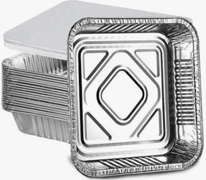Boîte de cuisson et de service portable en aluminium jetable économique pour les fêtes - Product Image 2