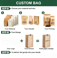 Sac en papier kraft imprimé sur mesure avec poignée pour emballage alimentaire de restaurant à emporter, brun 16lb, boîte cadeau de luxe personnalisée